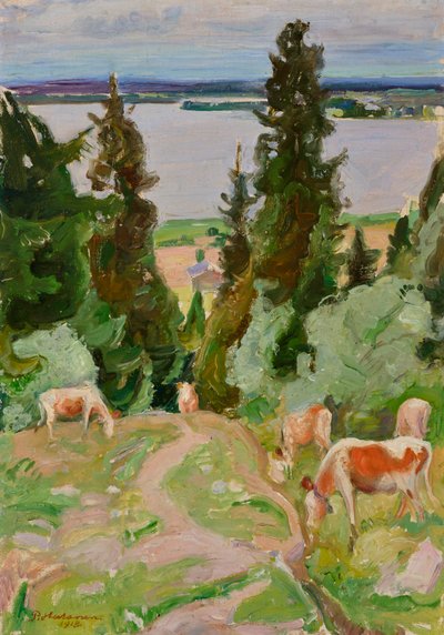 الأبقار في Väisälänmäki بواسطة بيكا الهالونات